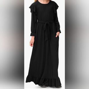 Black Halloween Horror Dress Girls Size XXL